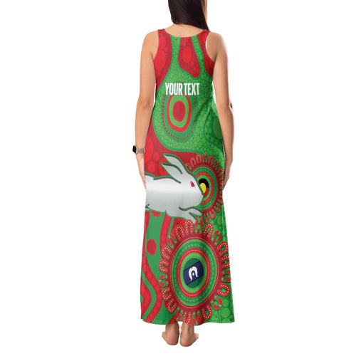 Rabbitohs NAIDOC Week 2026 Personalised Tank Maxi Dress 50 Years of Deadly Aboriginal Art