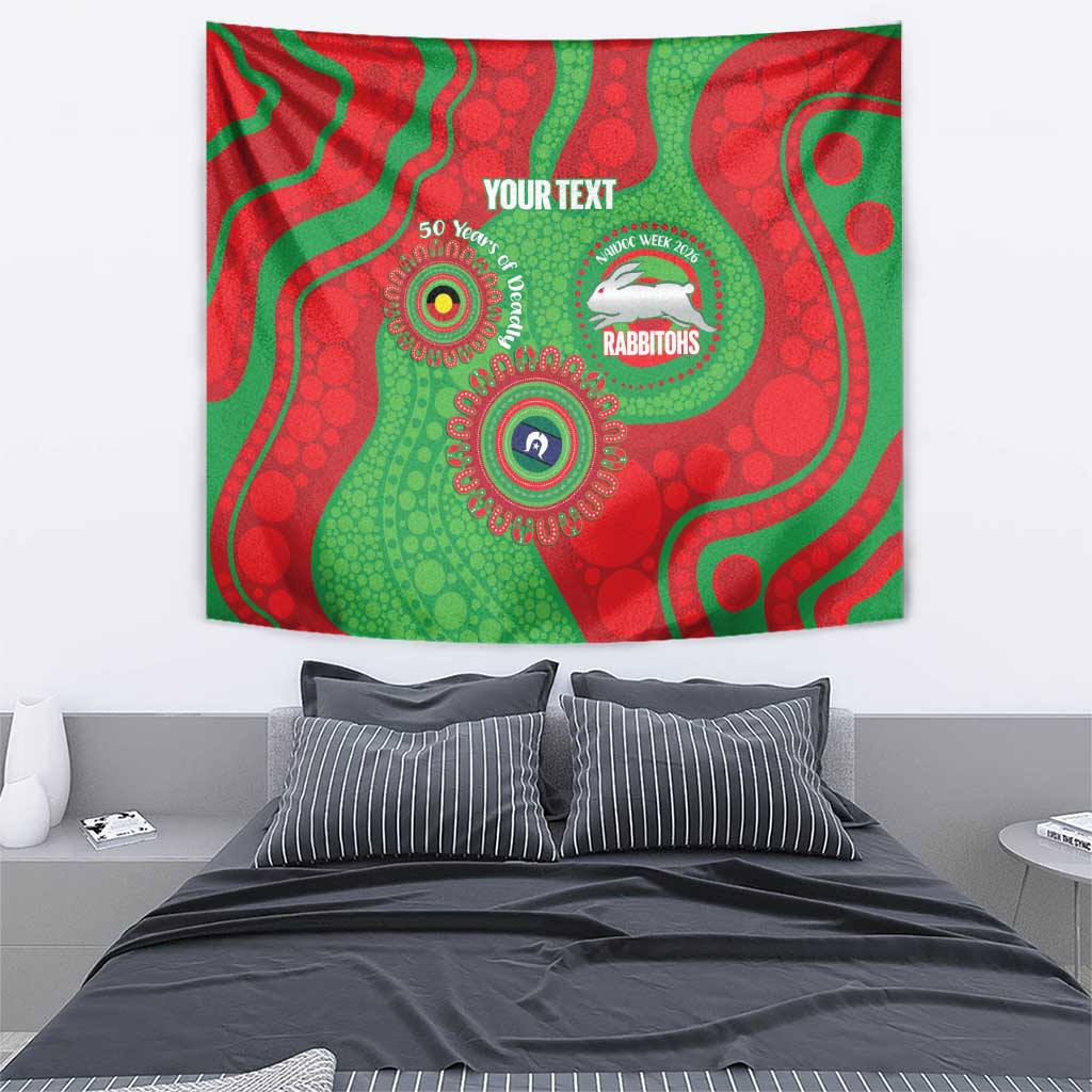 Rabbitohs NAIDOC Week 2026 Personalised Tapestry 50 Years of Deadly Aboriginal Art