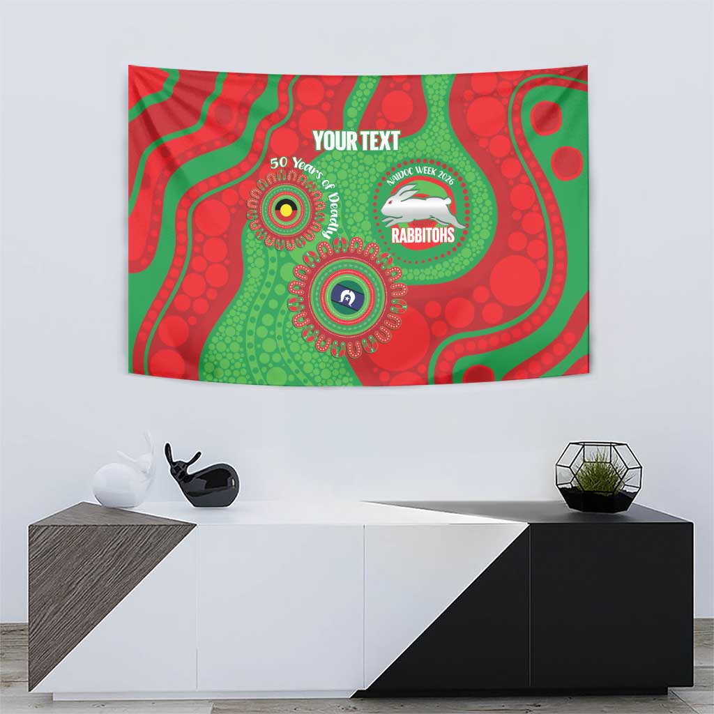 Rabbitohs NAIDOC Week 2026 Personalised Tapestry 50 Years of Deadly Aboriginal Art