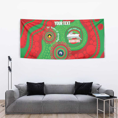 Rabbitohs NAIDOC Week 2026 Personalised Tapestry 50 Years of Deadly Aboriginal Art
