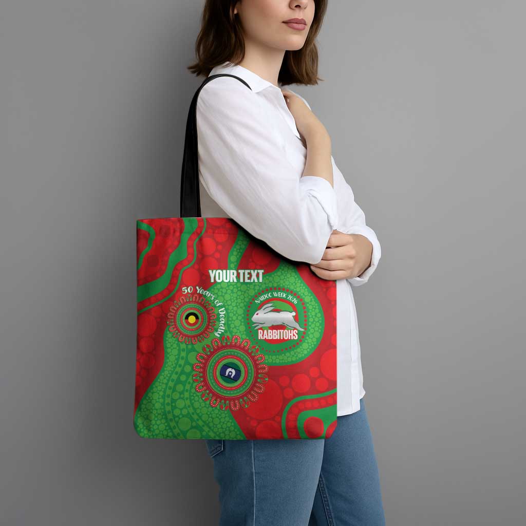 Rabbitohs NAIDOC Week 2026 Personalised Tote Bag 50 Years of Deadly Aboriginal Art