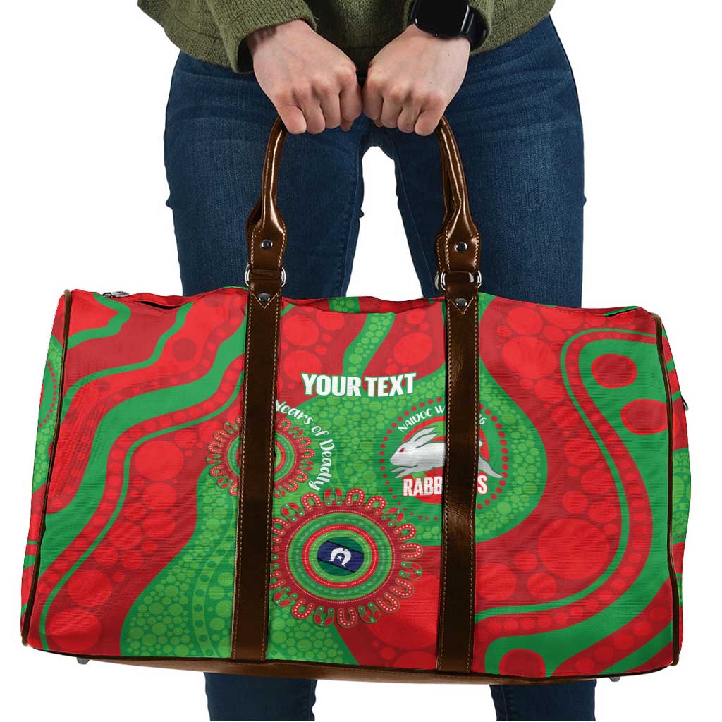Rabbitohs NAIDOC Week 2026 Personalised Travel Bag 50 Years of Deadly Aboriginal Art