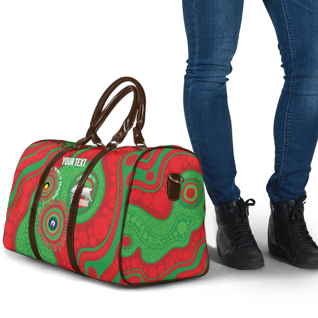 Rabbitohs NAIDOC Week 2026 Personalised Travel Bag 50 Years of Deadly Aboriginal Art