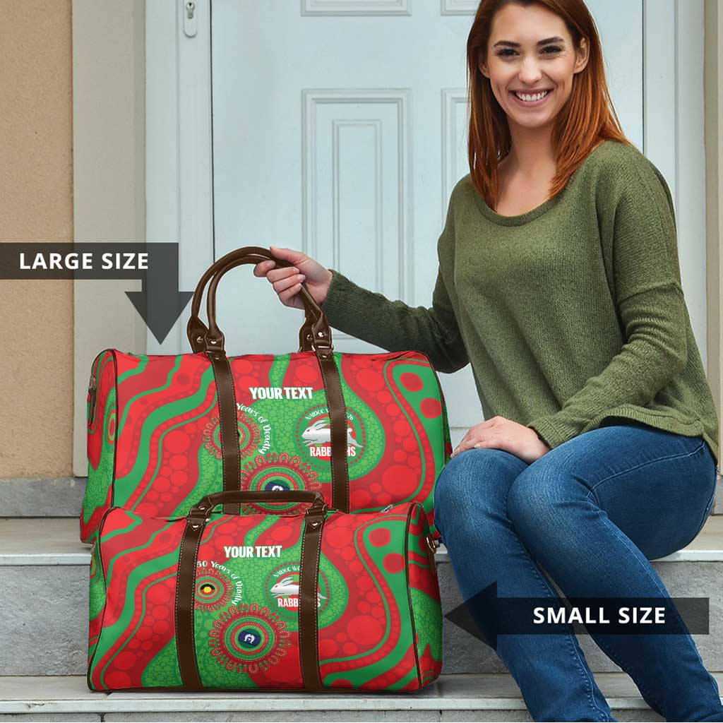 Rabbitohs NAIDOC Week 2026 Personalised Travel Bag 50 Years of Deadly Aboriginal Art