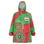 Rabbitohs NAIDOC Week 2026 Personalised Wearable Blanket Hoodie 50 Years of Deadly Aboriginal Art