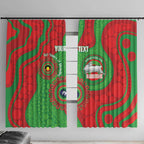 Rabbitohs NAIDOC Week 2026 Personalised Window Curtain 50 Years of Deadly Aboriginal Art