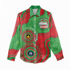 Rabbitohs NAIDOC Week 2026 Personalised Women Casual Shirt 50 Years of Deadly Aboriginal Art
