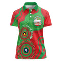 Rabbitohs NAIDOC Week 2026 Personalised Women Polo Shirt 50 Years of Deadly Aboriginal Art