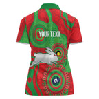 Rabbitohs NAIDOC Week 2026 Personalised Women Polo Shirt 50 Years of Deadly Aboriginal Art
