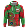 Rabbitohs NAIDOC Week 2026 Personalised Zip Hoodie 50 Years of Deadly Aboriginal Art