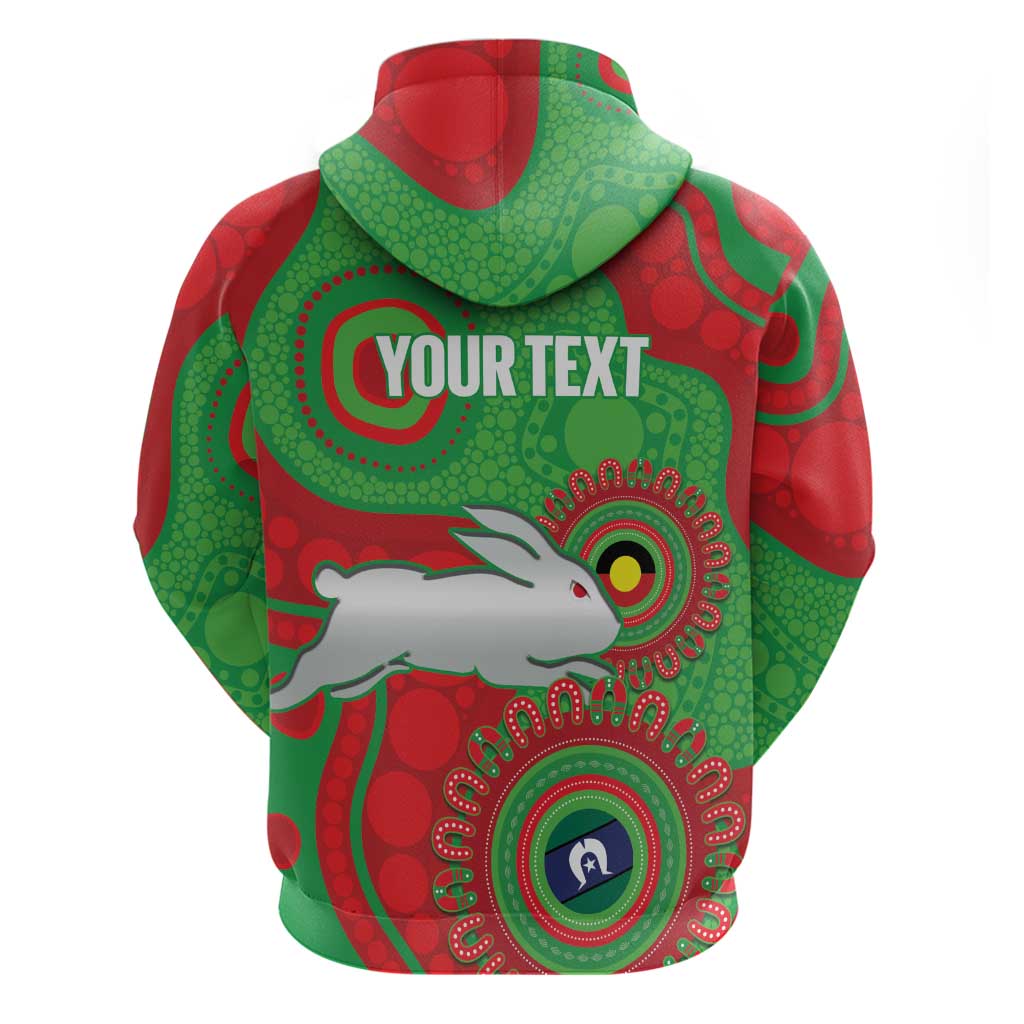 Rabbitohs NAIDOC Week 2026 Personalised Zip Hoodie 50 Years of Deadly Aboriginal Art