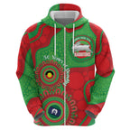 Rabbitohs NAIDOC Week 2026 Personalised Zip Hoodie 50 Years of Deadly Aboriginal Art