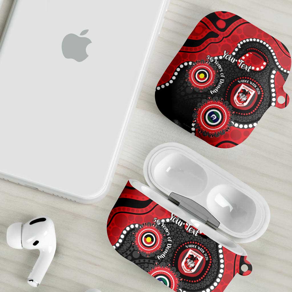 Dragons NAIDOC Week 2026 Personalised AirPods Case 50 Years of Deadly Aboriginal Art