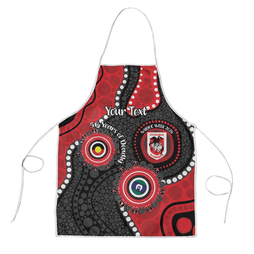 Dragons NAIDOC Week 2026 Personalised Apron 50 Years of Deadly Aboriginal Art