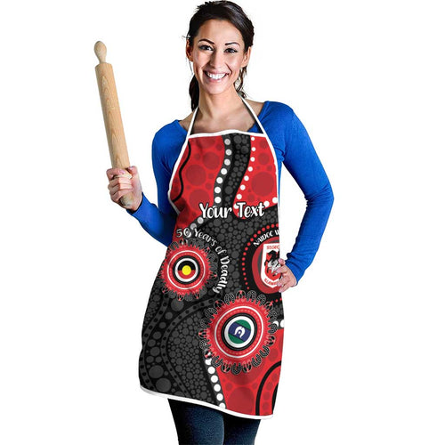 Dragons NAIDOC Week 2026 Personalised Apron 50 Years of Deadly Aboriginal Art