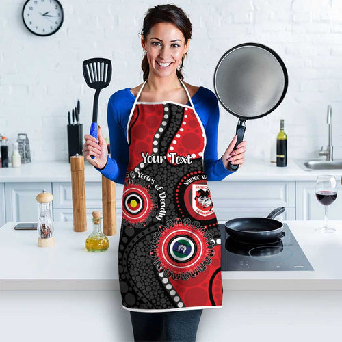 Dragons NAIDOC Week 2026 Personalised Apron 50 Years of Deadly Aboriginal Art