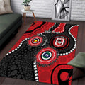 Dragons NAIDOC Week 2026 Personalised Area Rug 50 Years of Deadly Aboriginal Art