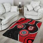 Dragons NAIDOC Week 2026 Personalised Area Rug 50 Years of Deadly Aboriginal Art