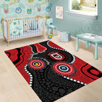 Dragons NAIDOC Week 2026 Personalised Area Rug 50 Years of Deadly Aboriginal Art