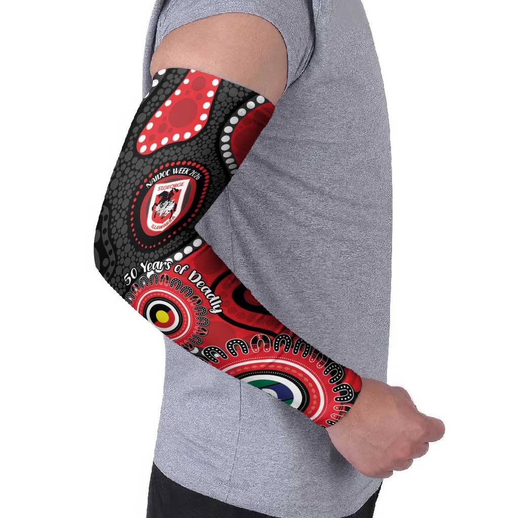 Dragons NAIDOC Week 2026 Personalised Arm Sleeves 50 Years of Deadly Aboriginal Art