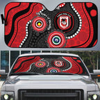 Dragons NAIDOC Week 2026 Personalised Auto Sun Shade 50 Years of Deadly Aboriginal Art