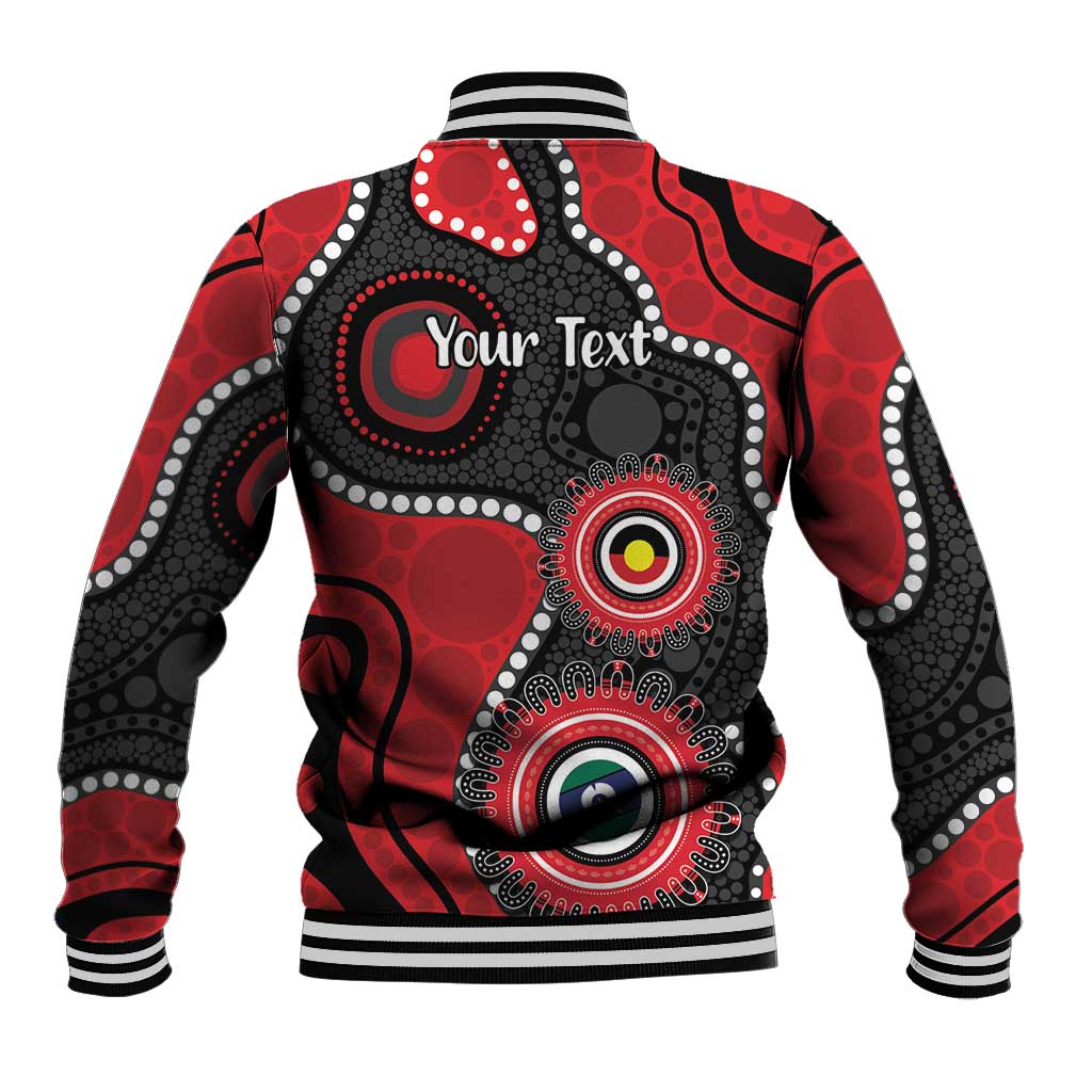 Dragons NAIDOC Week 2026 Personalised Baseball Jacket 50 Years of Deadly Aboriginal Art