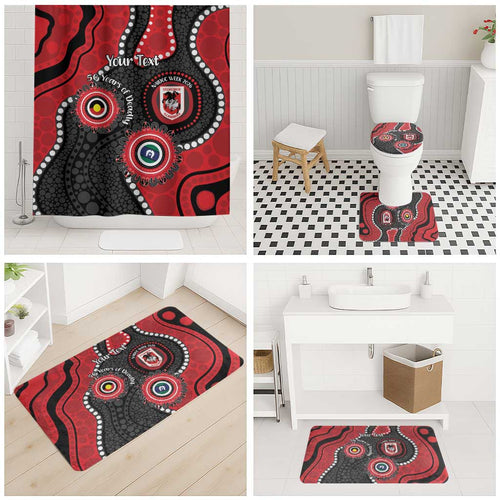 Dragons NAIDOC Week 2026 Personalised Bathroom Set 50 Years of Deadly Aboriginal Art