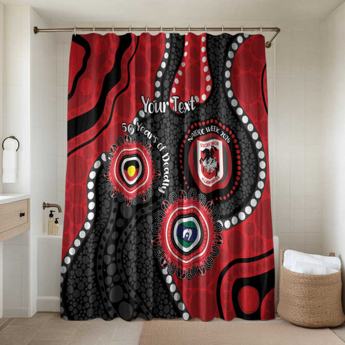 Dragons NAIDOC Week 2026 Personalised Bathroom Set 50 Years of Deadly Aboriginal Art