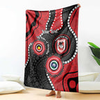 Dragons NAIDOC Week 2026 Personalised Blanket 50 Years of Deadly Aboriginal Art