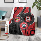 Dragons NAIDOC Week 2026 Personalised Blanket 50 Years of Deadly Aboriginal Art