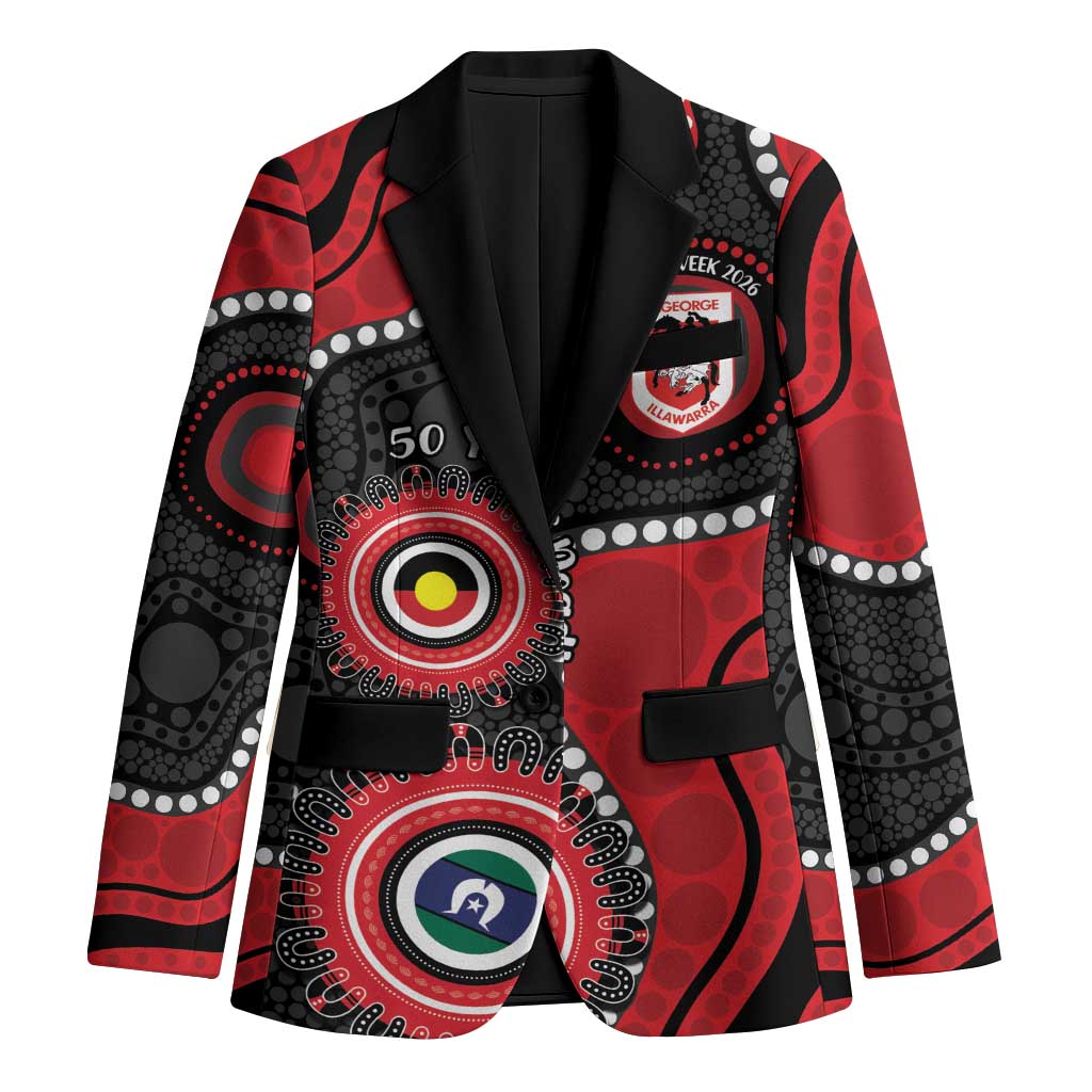 Dragons NAIDOC Week 2026 Personalised Blazer 50 Years of Deadly Aboriginal Art