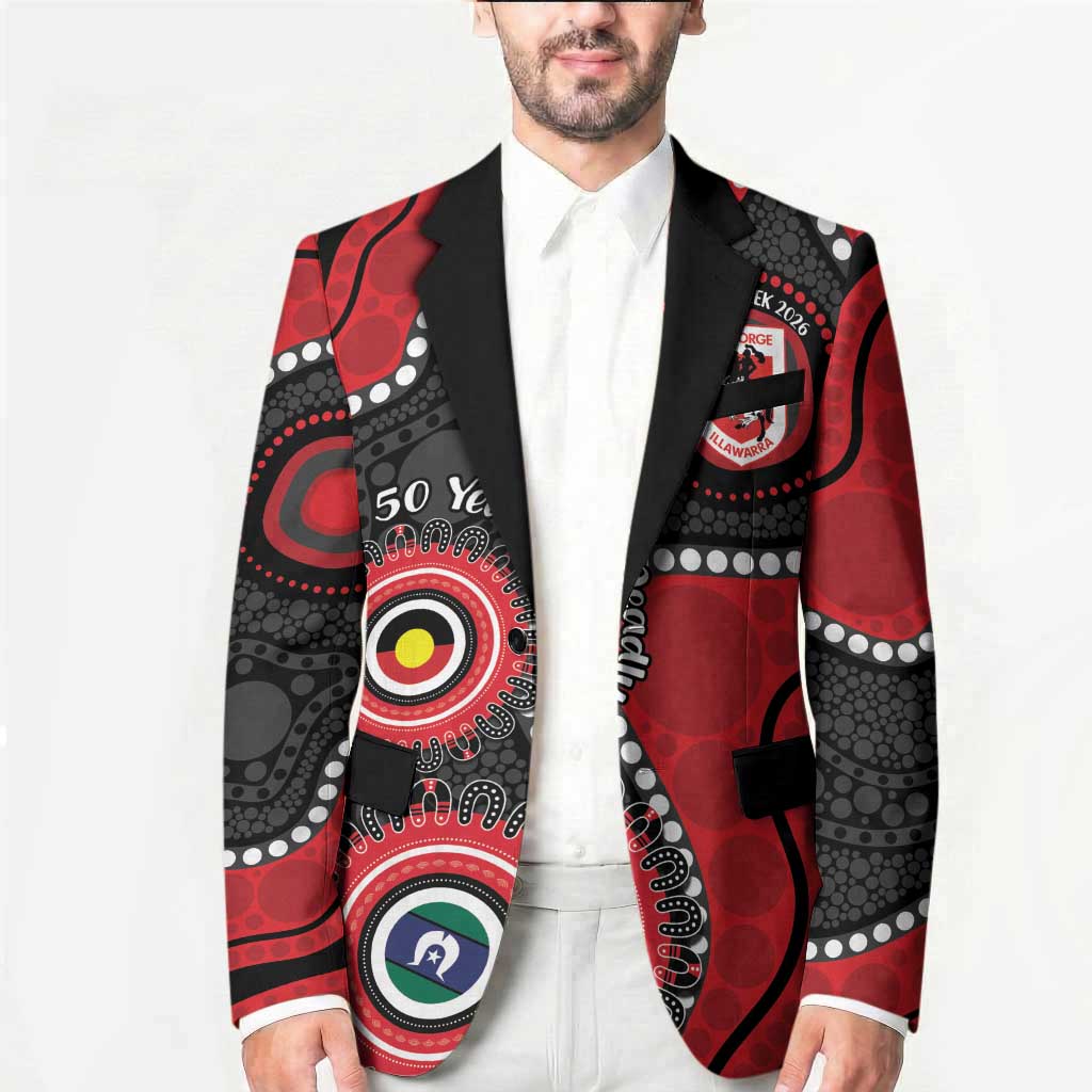 Dragons NAIDOC Week 2026 Personalised Blazer 50 Years of Deadly Aboriginal Art