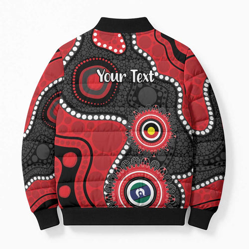 Dragons NAIDOC Week 2026 Personalised Bomber Puffer Jacket 50 Years of Deadly Aboriginal Art