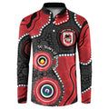 Dragons NAIDOC Week 2026 Personalised Button Sweatshirt 50 Years of Deadly Aboriginal Art