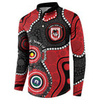 Dragons NAIDOC Week 2026 Personalised Button Sweatshirt 50 Years of Deadly Aboriginal Art