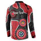 Dragons NAIDOC Week 2026 Personalised Button Sweatshirt 50 Years of Deadly Aboriginal Art