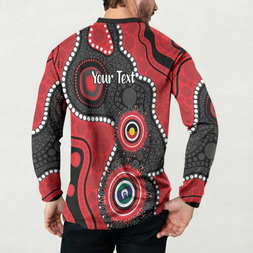 Dragons NAIDOC Week 2026 Personalised Button Sweatshirt 50 Years of Deadly Aboriginal Art