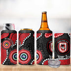 Dragons NAIDOC Week 2026 Personalised 4 in 1 Can Cooler Tumbler 50 Years of Deadly Aboriginal Art