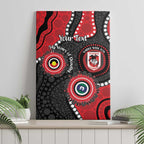 Dragons NAIDOC Week 2026 Personalised Canvas Wall Art 50 Years of Deadly Aboriginal Art