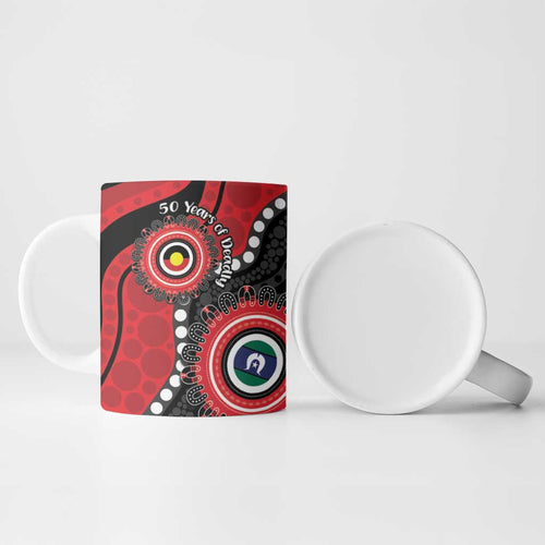 Dragons NAIDOC Week 2026 Personalised Ceramic Mug 50 Years of Deadly Aboriginal Art