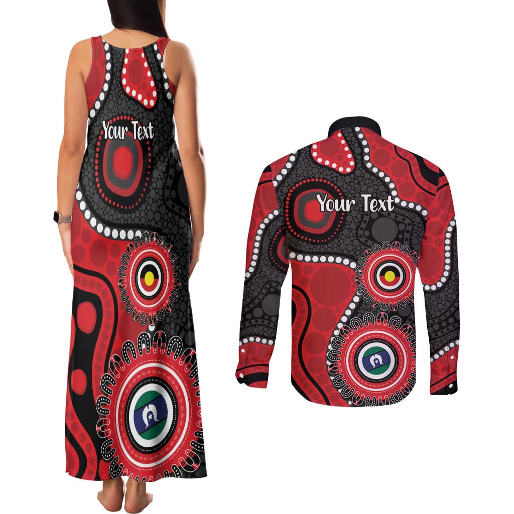 Dragons NAIDOC Week 2026 Personalised Couples Matching Tank Maxi Dress and Long Sleeve Button Shirt 50 Years of Deadly Aboriginal Art