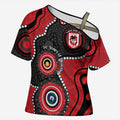 Dragons NAIDOC Week 2026 Personalised Cross Shoulder Shirt 50 Years of Deadly Aboriginal Art