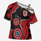 Dragons NAIDOC Week 2026 Personalised Cross Shoulder Shirt 50 Years of Deadly Aboriginal Art