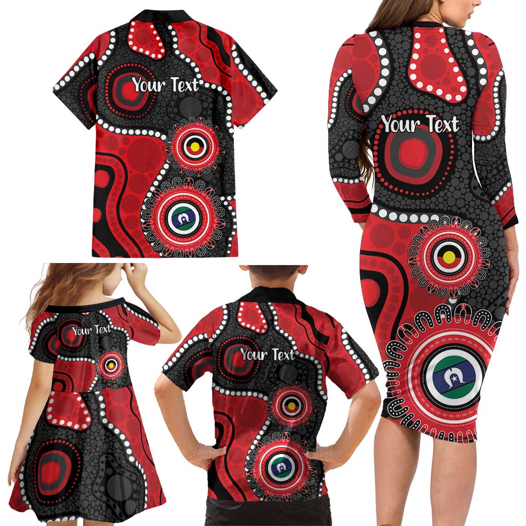Dragons NAIDOC Week 2026 Personalised Family Matching Long Sleeve Bodycon Dress and Hawaiian Shirt 50 Years of Deadly Aboriginal Art