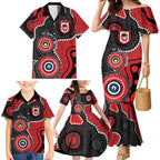 Dragons NAIDOC Week 2026 Personalised Family Matching Mermaid Dress and Hawaiian Shirt 50 Years of Deadly Aboriginal Art
