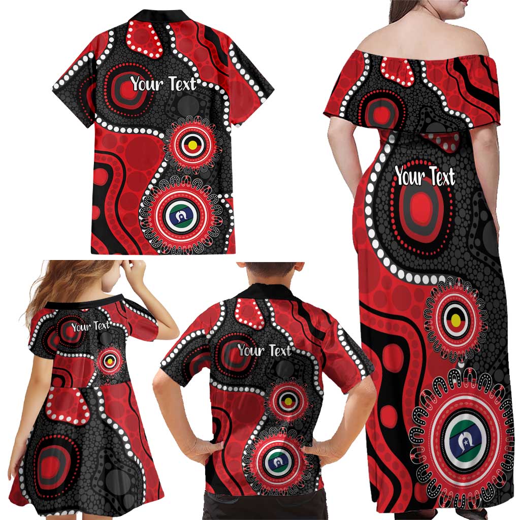 Dragons NAIDOC Week 2026 Personalised Family Matching Off Shoulder Maxi Dress and Hawaiian Shirt 50 Years of Deadly Aboriginal Art