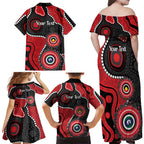 Dragons NAIDOC Week 2026 Personalised Family Matching Off Shoulder Maxi Dress and Hawaiian Shirt 50 Years of Deadly Aboriginal Art