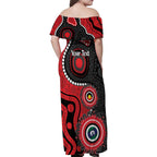 Dragons NAIDOC Week 2026 Personalised Family Matching Off Shoulder Maxi Dress and Hawaiian Shirt 50 Years of Deadly Aboriginal Art