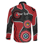 Dragons NAIDOC Week 2026 Personalised Family Matching Off Shoulder Short Dress and Hawaiian Shirt 50 Years of Deadly Aboriginal Art