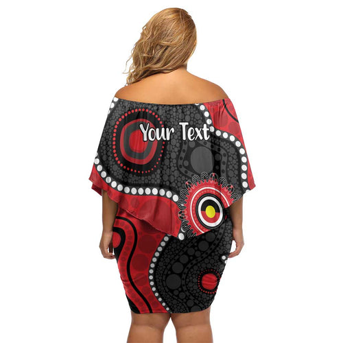 Dragons NAIDOC Week 2026 Personalised Family Matching Off Shoulder Short Dress and Hawaiian Shirt 50 Years of Deadly Aboriginal Art